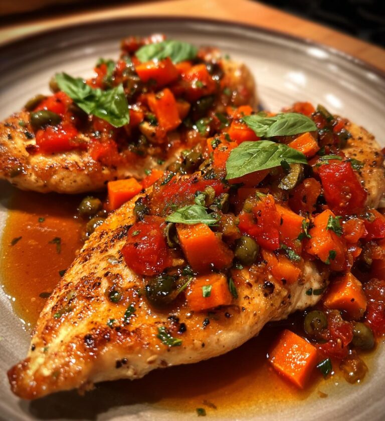 Chicken and Carrot Puttanesca