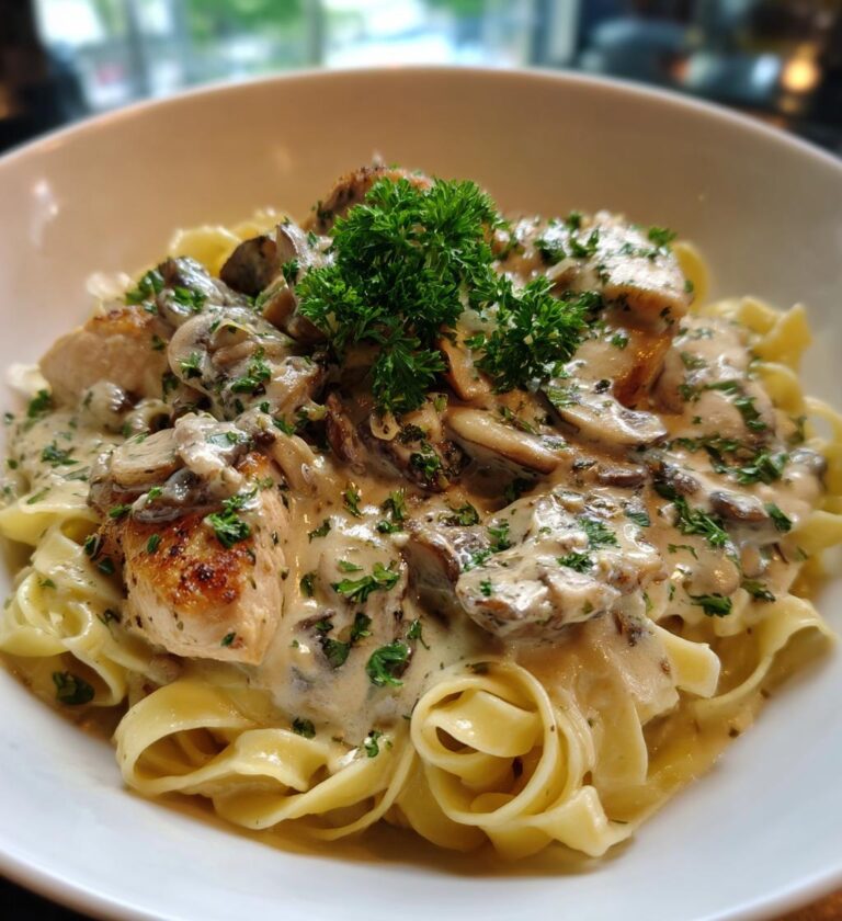 Chicken and Mushroom Alfredo