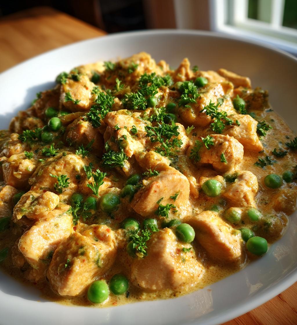 Chicken and Peas Vodka
