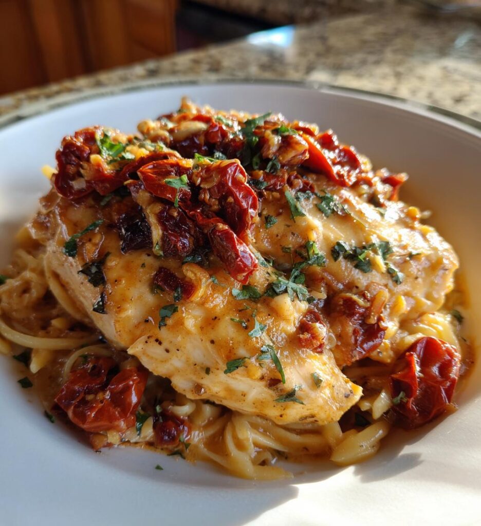 Chicken and Sun-Dried Tomato Puttanesca