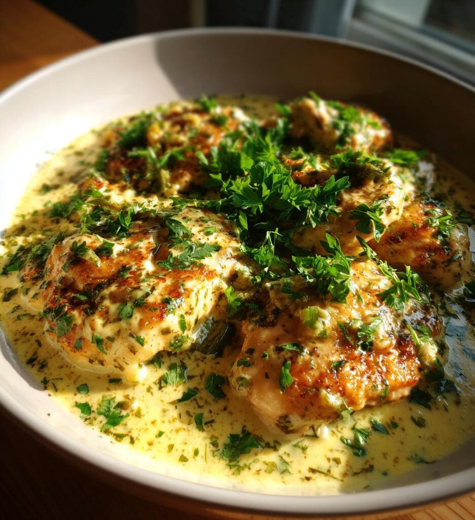 Creamy Leek and Mustard Chicken