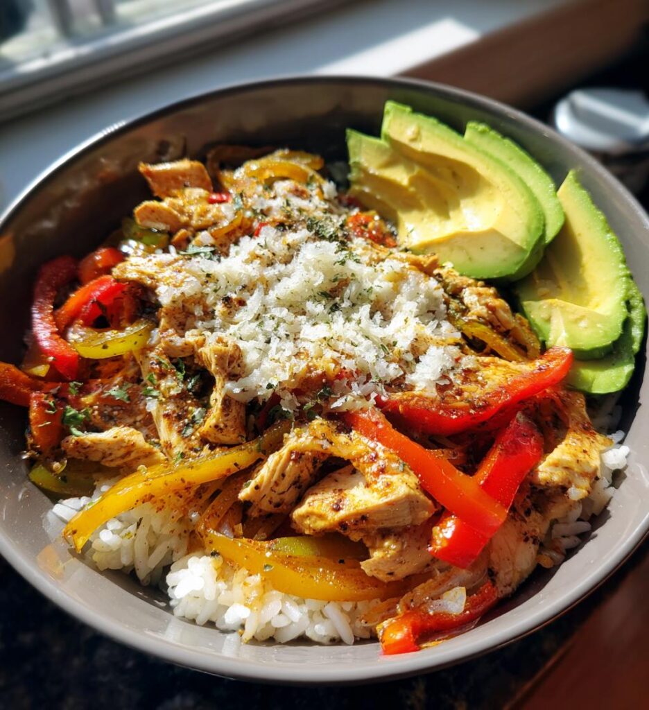Fajita Chicken Rice Bowl