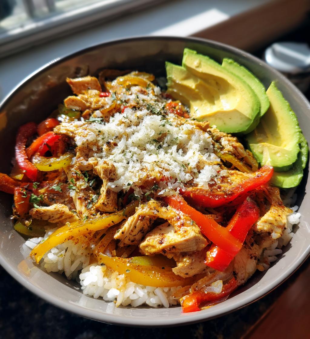 Fajita Chicken Rice Bowl