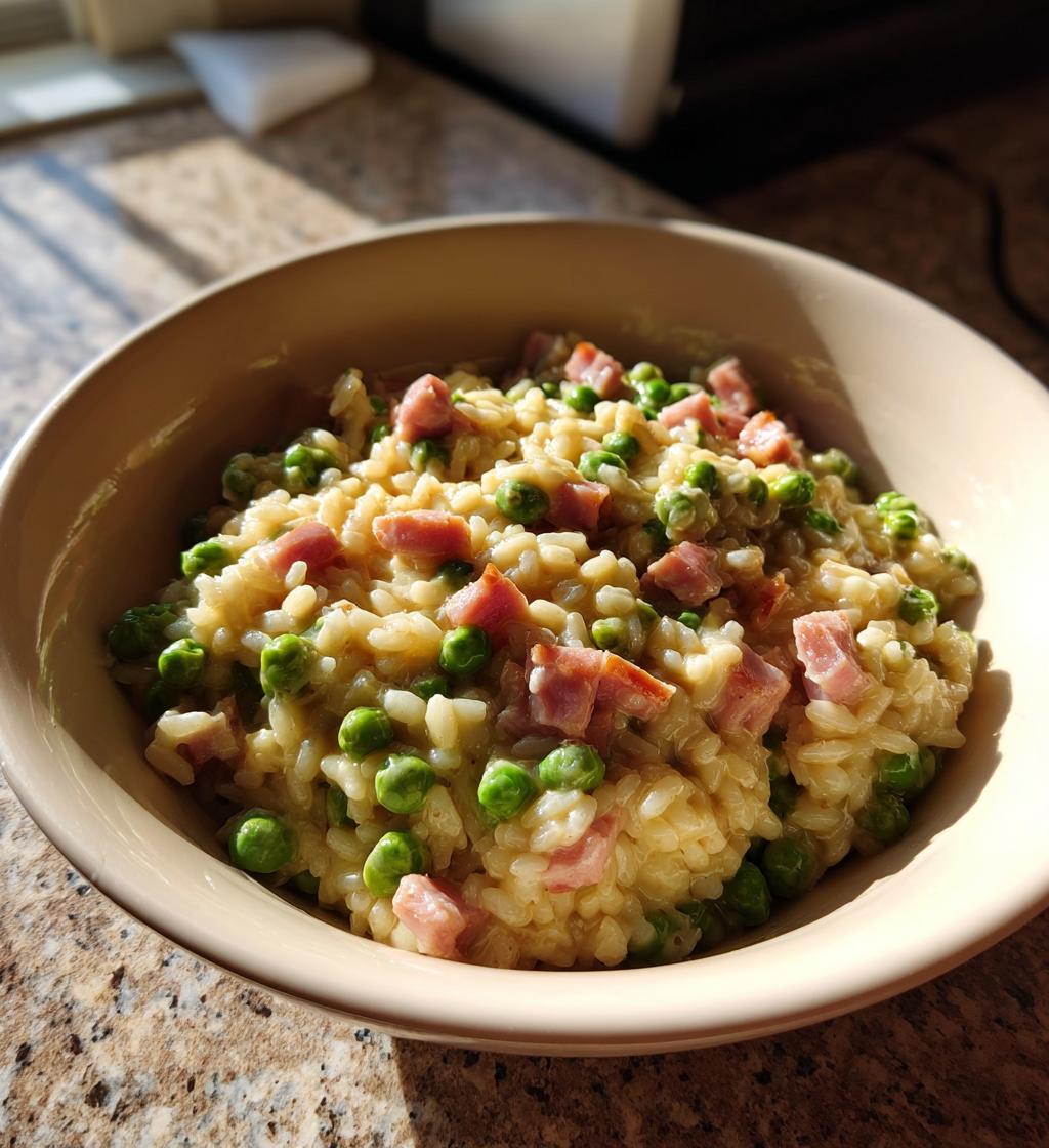 Pea and Ham Risotto