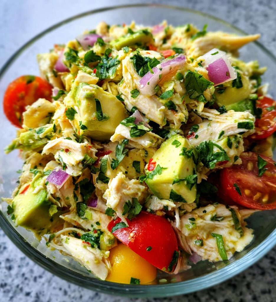 avocado chicken salad