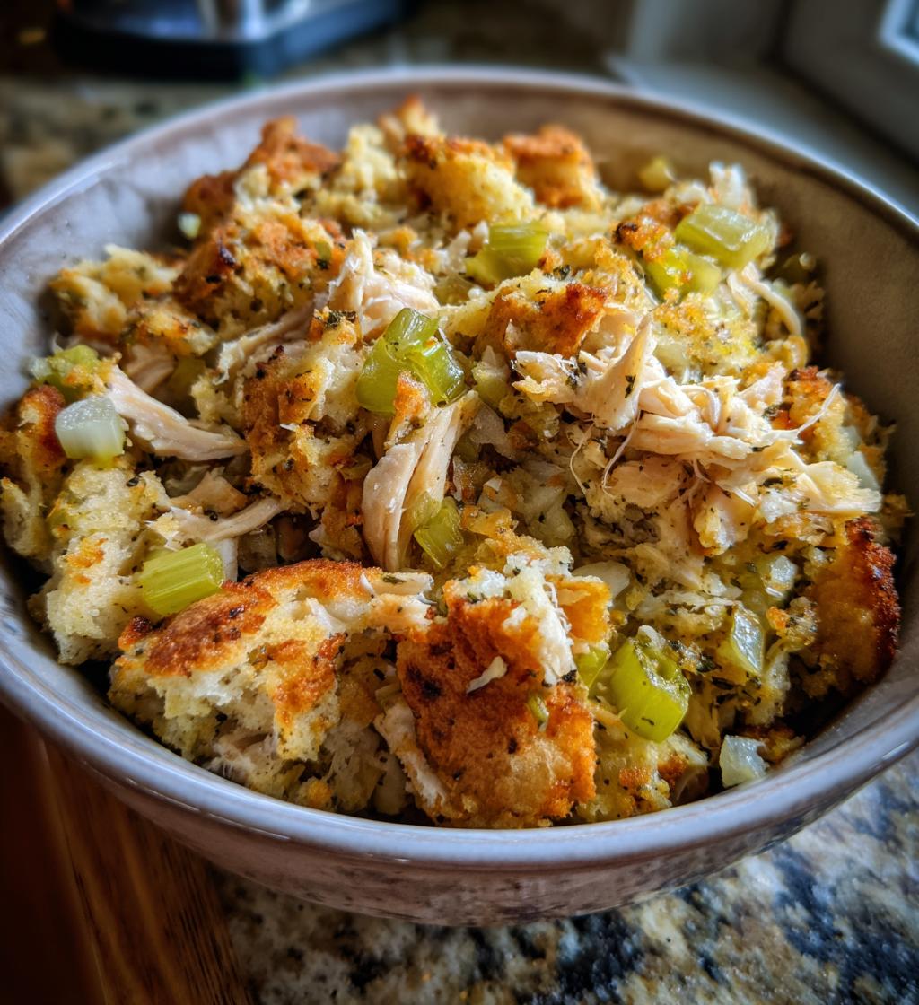 chicken stuffing crockpot
