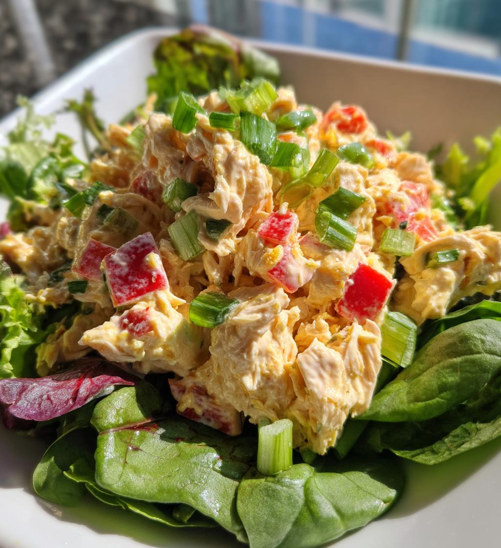 high protein chicken salad