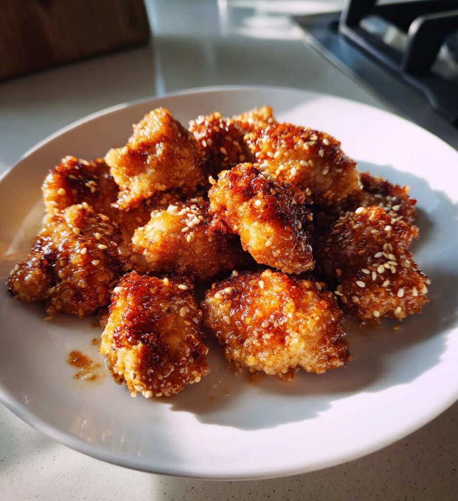 Air Fryer Sesame Chicken Bites