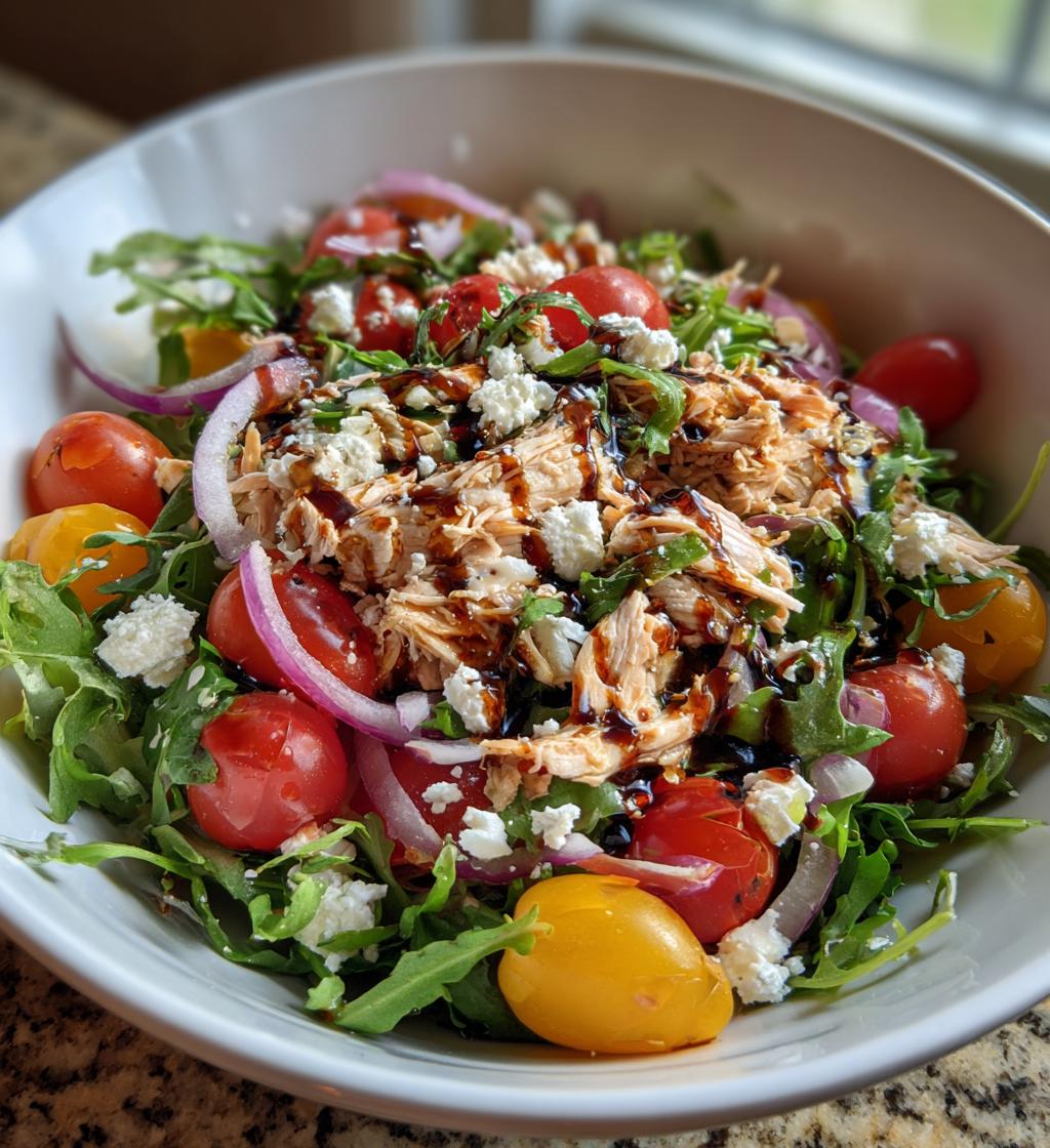 Chicken Salad with Arugula and Balsamic