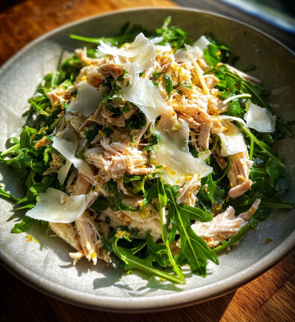 Chicken Salad with Arugula and Parmesan
