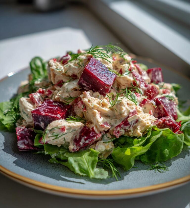 Chicken Salad with Beets and Dill