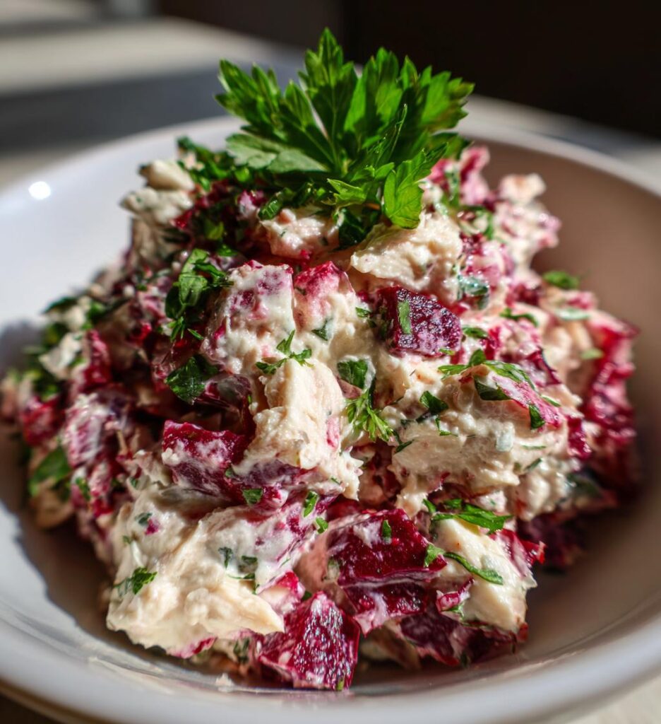 Chicken Salad with Beets and Horseradish