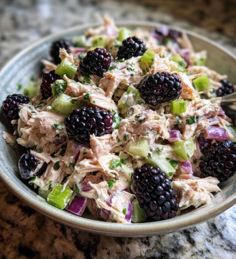 Chicken Salad with Blackberries