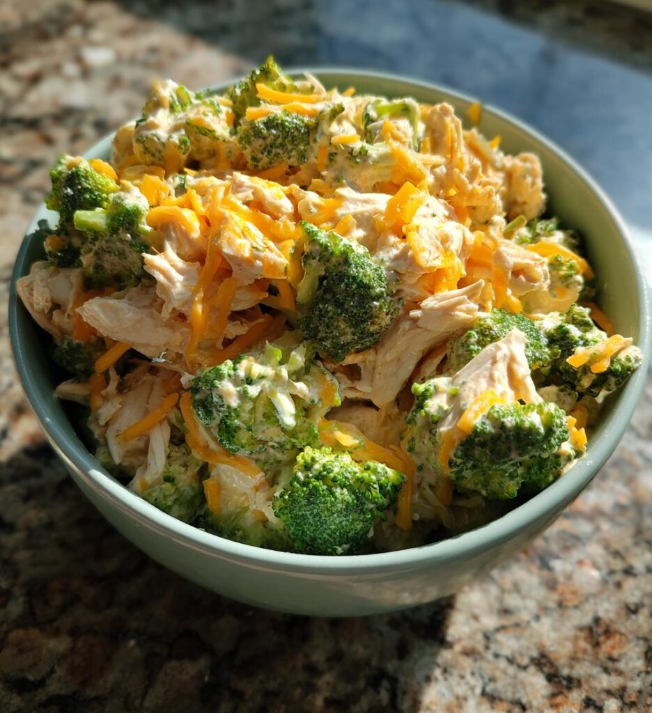 Chicken Salad with Broccoli and Cheddar