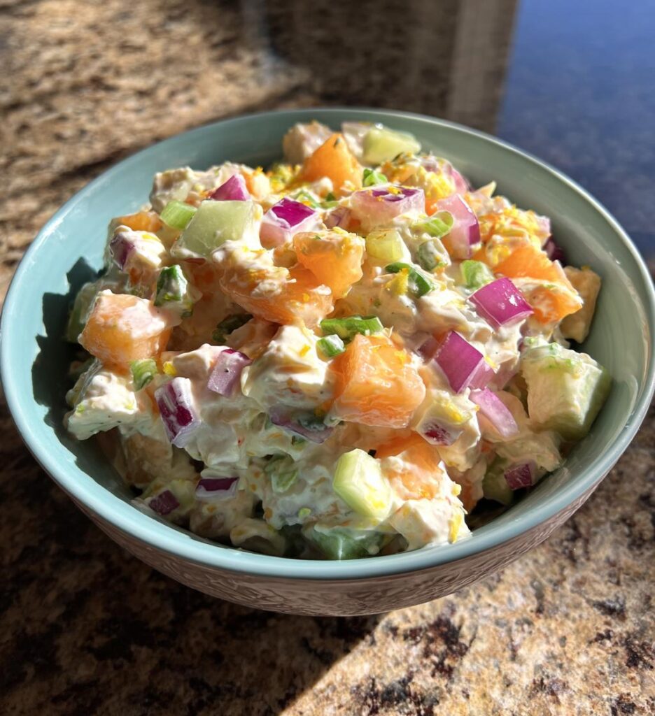 Chicken Salad with Cantaloupe