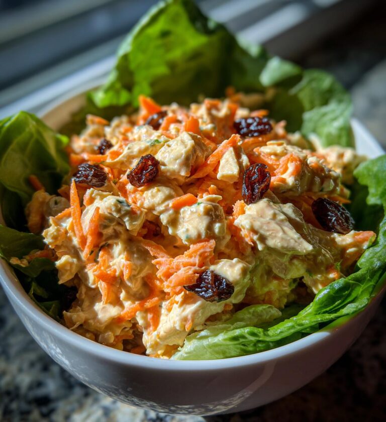 Chicken Salad with Carrots and Raisins