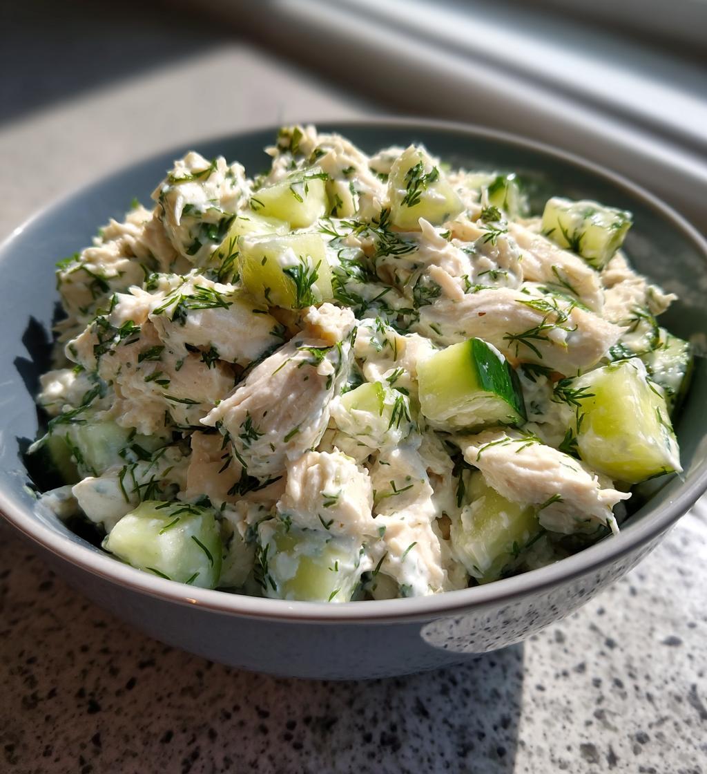 Chicken Salad with Cucumber and Dill