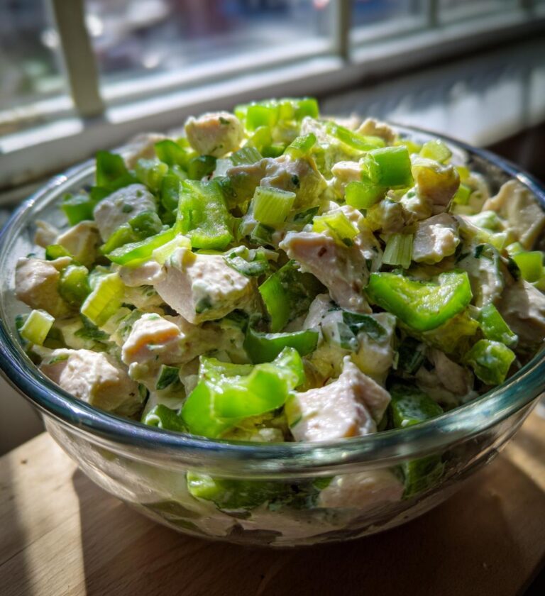 Chicken Salad with Green Peppers
