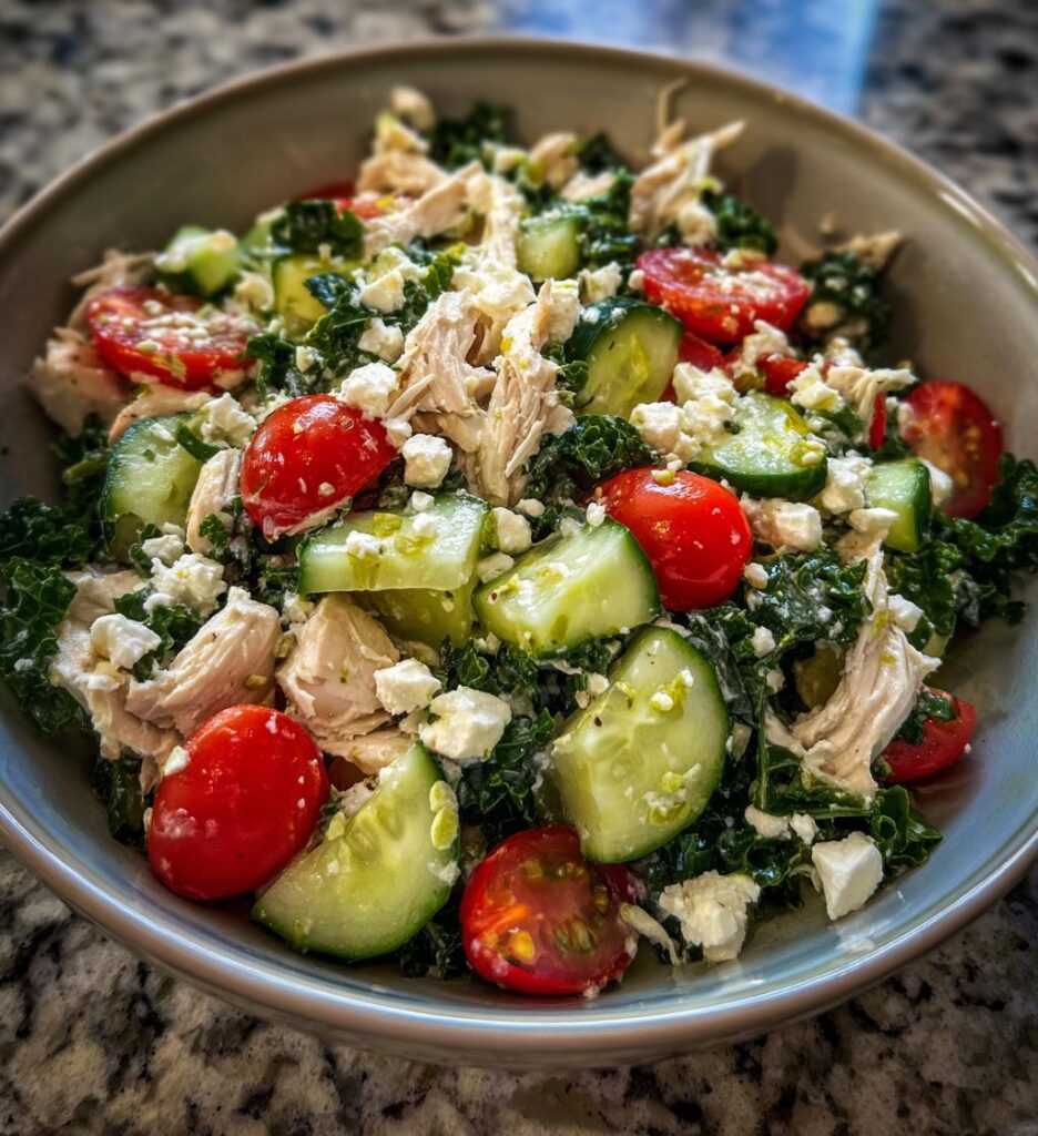 Chicken Salad with Kale and Lemon