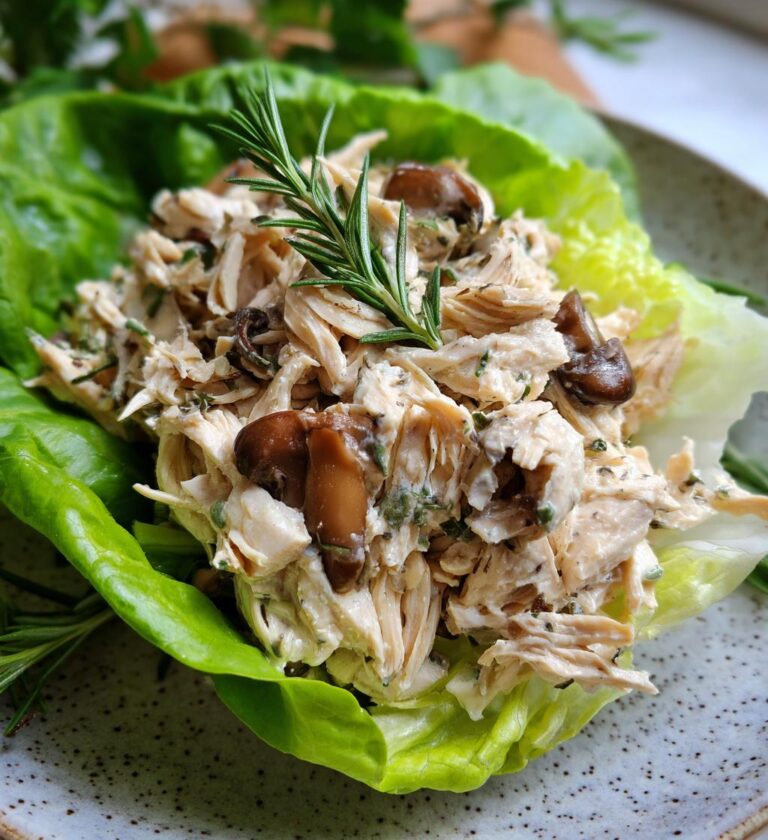 Chicken Salad with Mushrooms and Rosemary