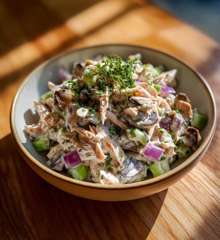 Chicken Salad with Mushrooms and Thyme