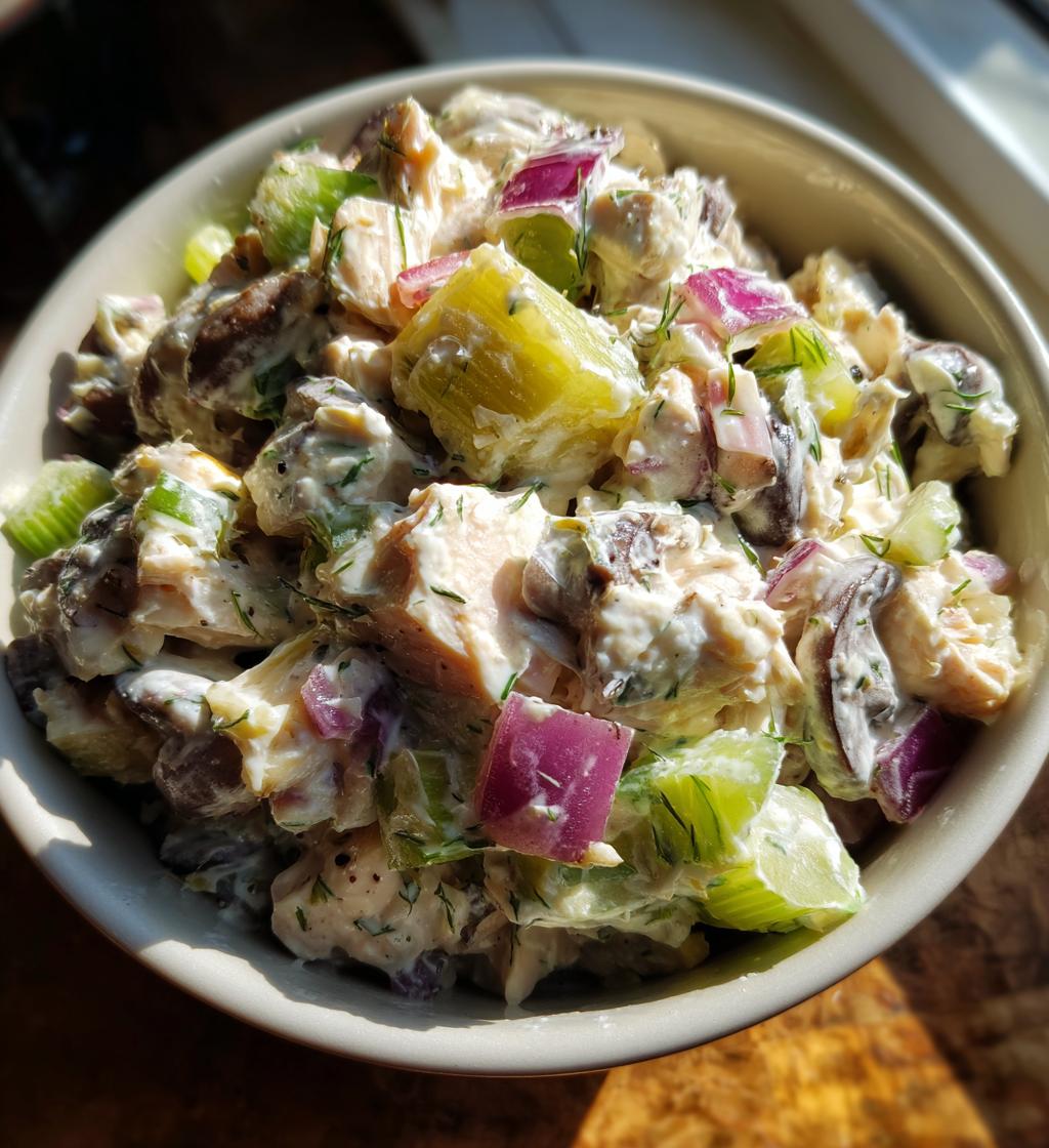 Chicken Salad with Mushrooms