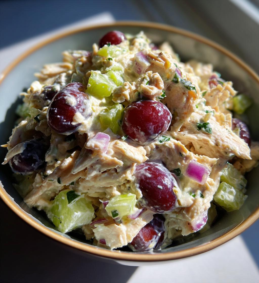 Chicken Salad with Plums