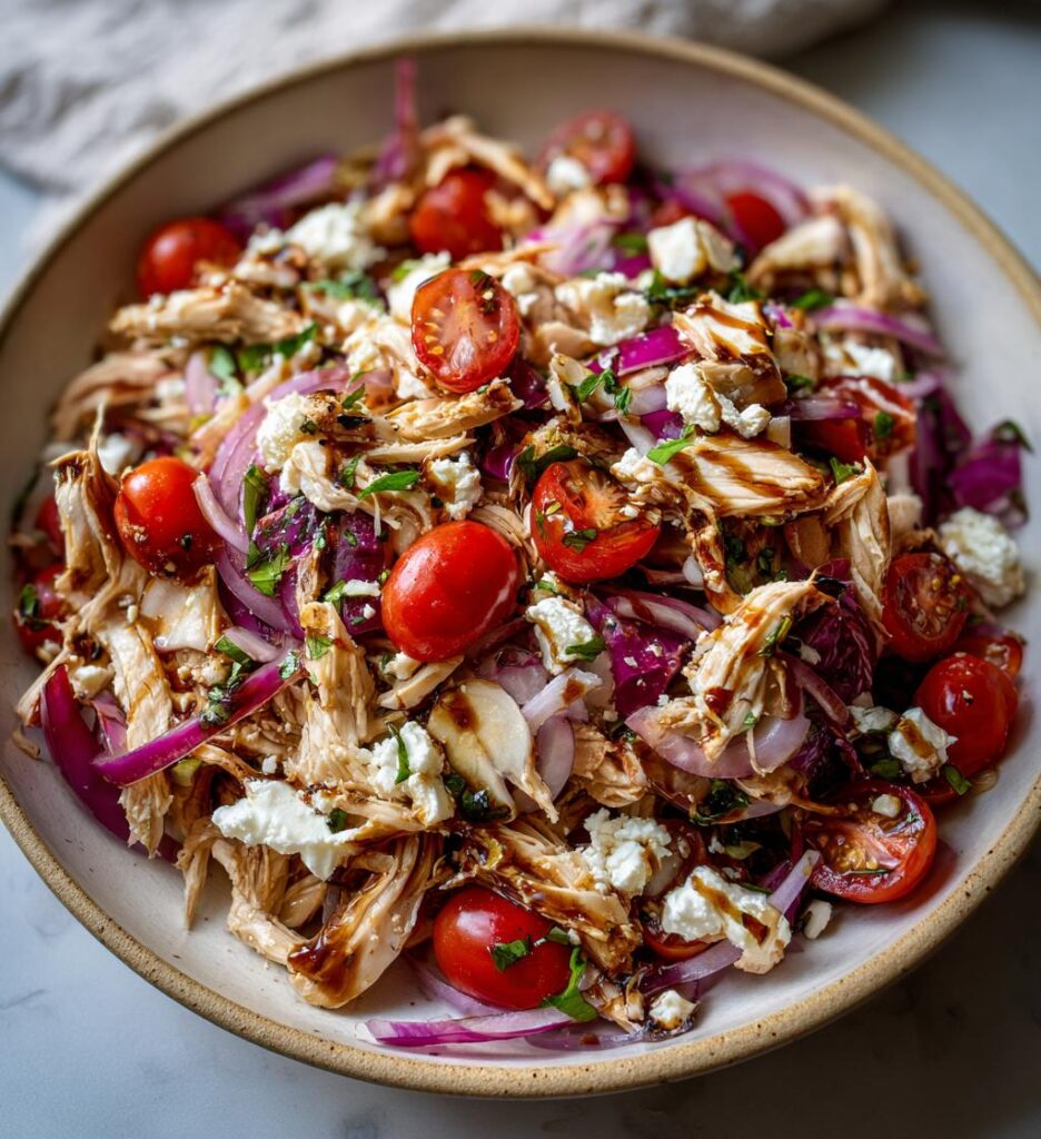 Chicken Salad with Radicchio and Balsamic