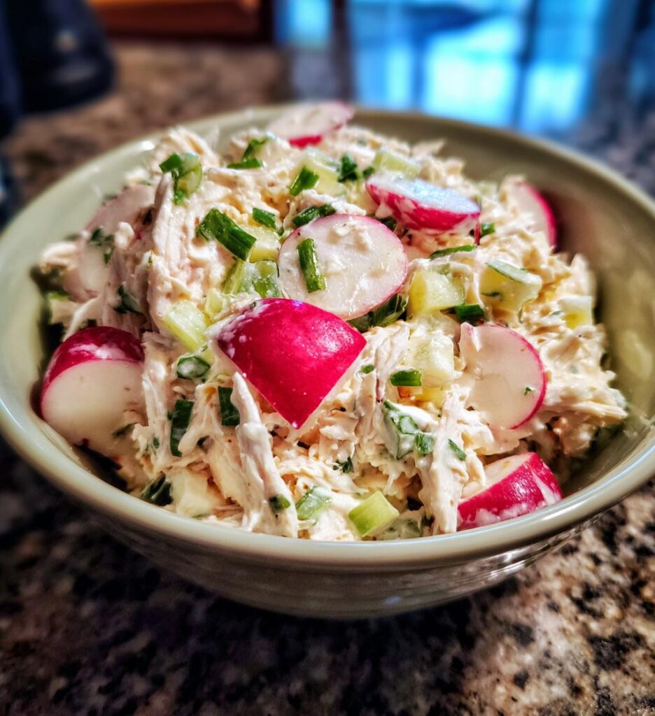Chicken Salad with Radishes