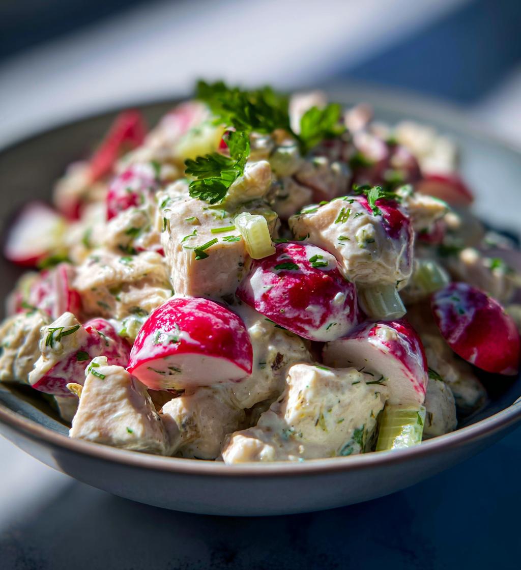 Chicken Salad with Radishes and Lemon
