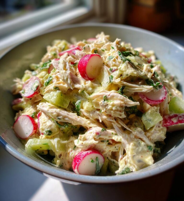 Chicken Salad with Radishes and Mustard