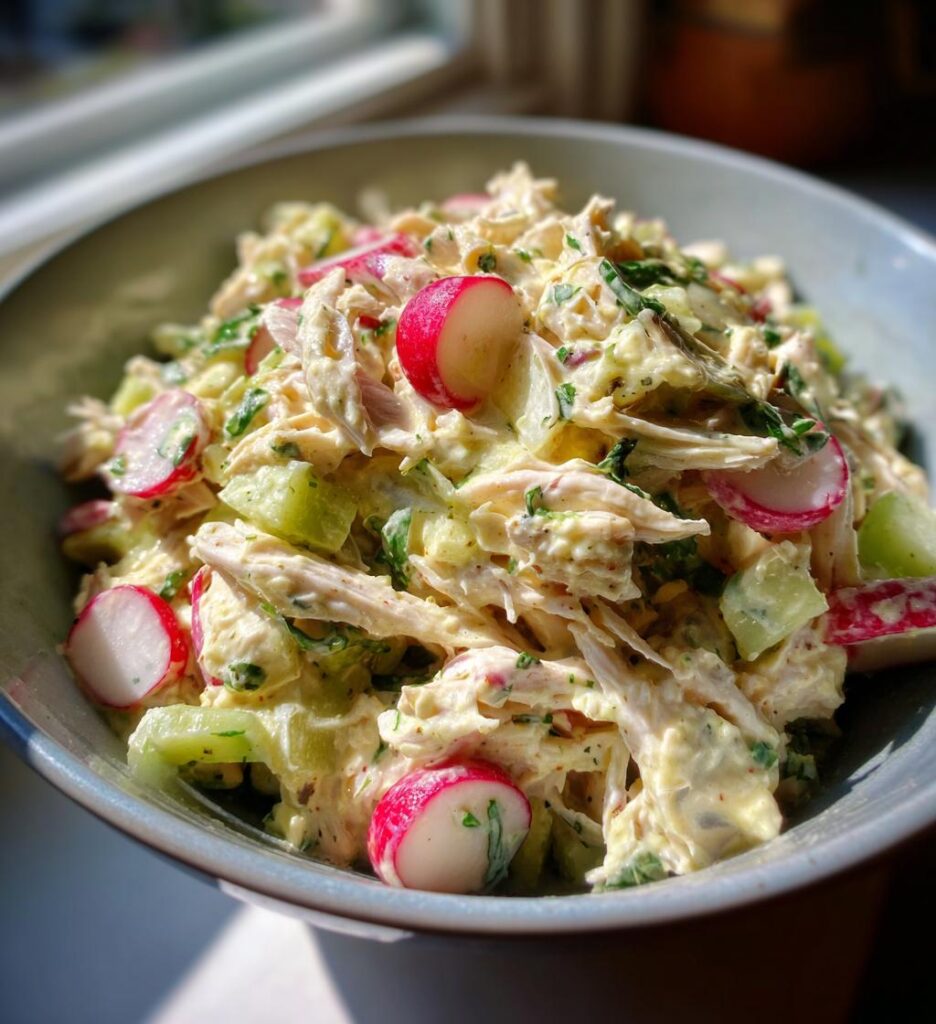 Chicken Salad with Radishes and Mustard