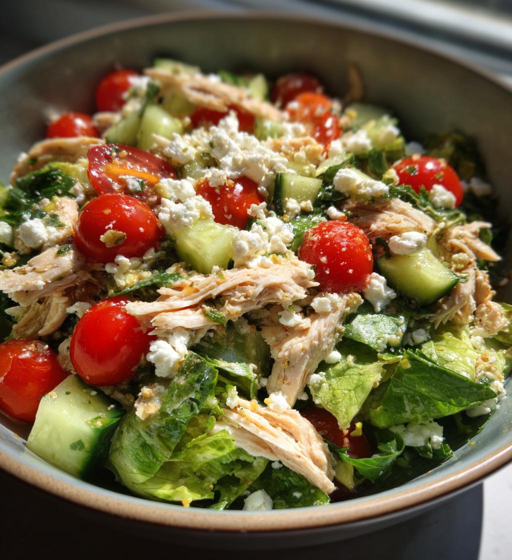 Chicken Salad with Romaine