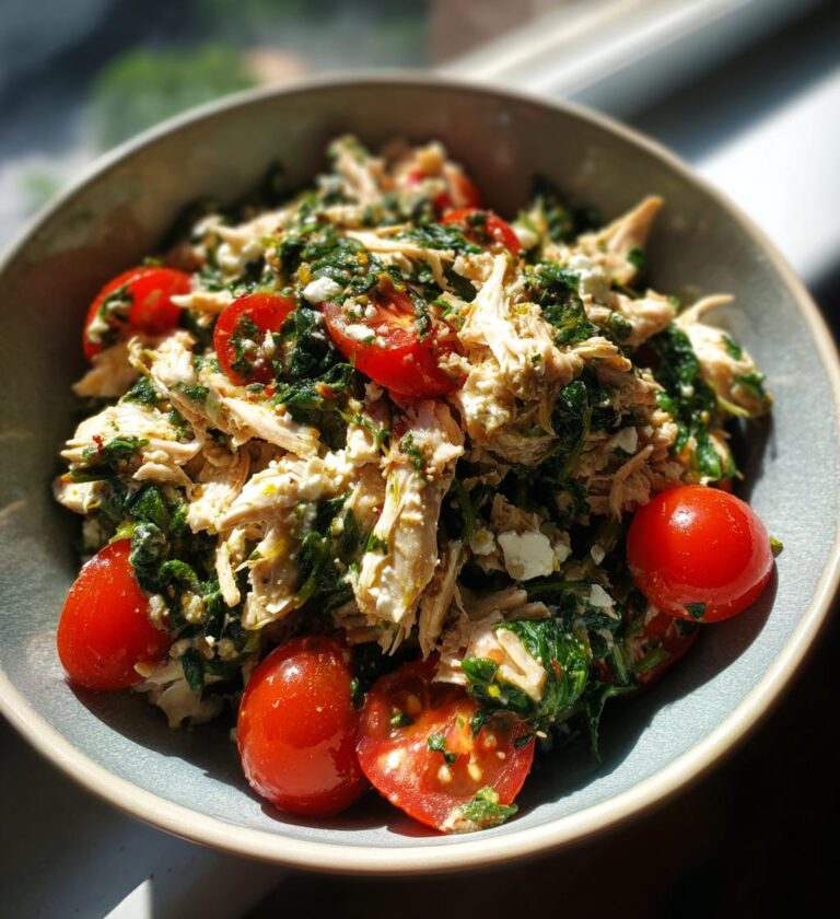 Chicken Salad with Spinach
