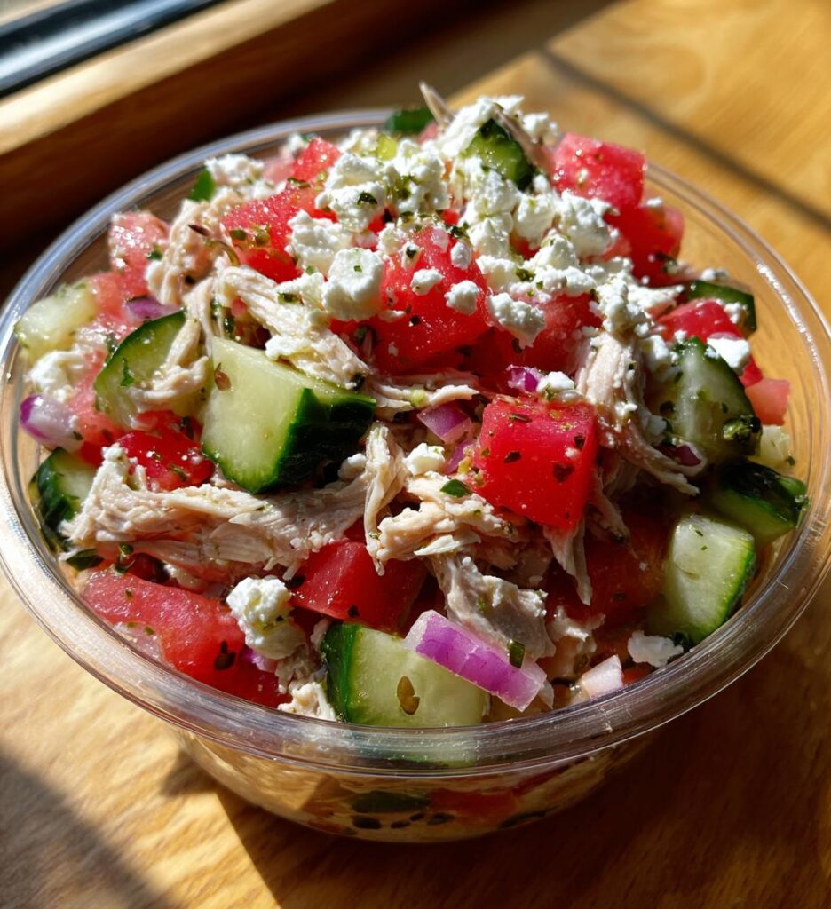 Chicken Salad with Watermelon