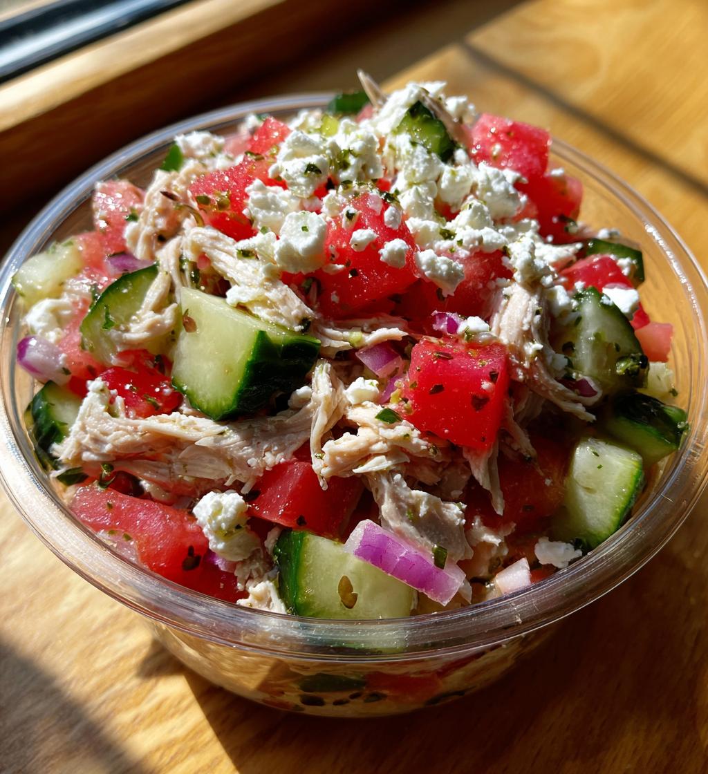 Chicken Salad with Watermelon