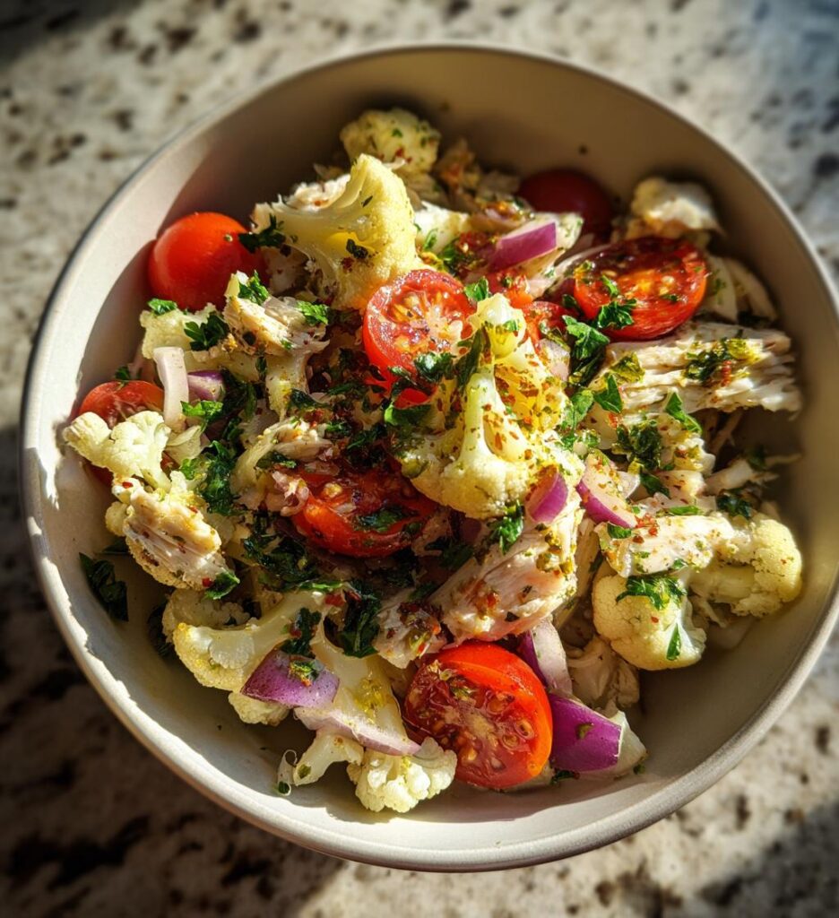 Chicken and Cauliflower Salad