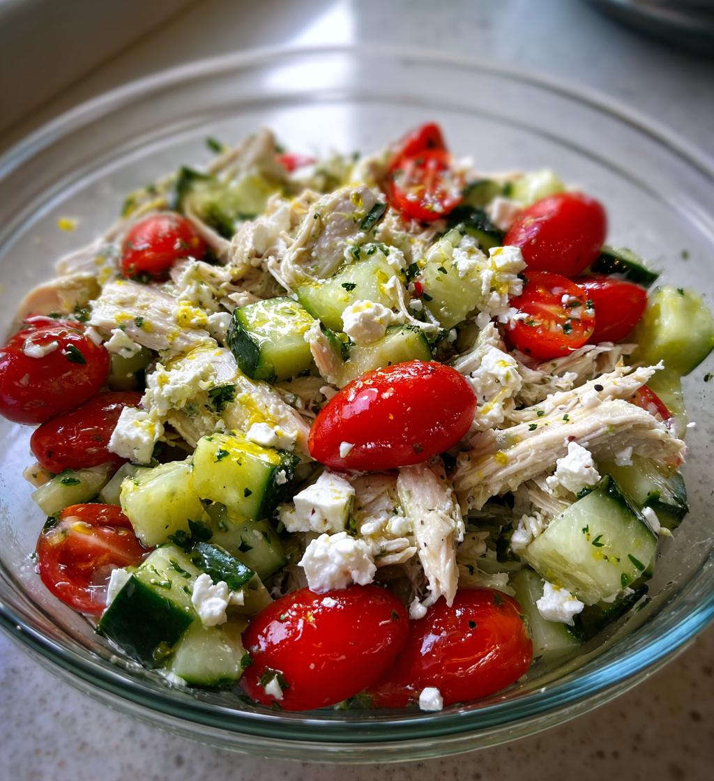 Chicken and Cucumber Salad
