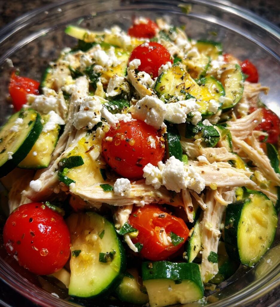 Chicken and Zucchini Salad
