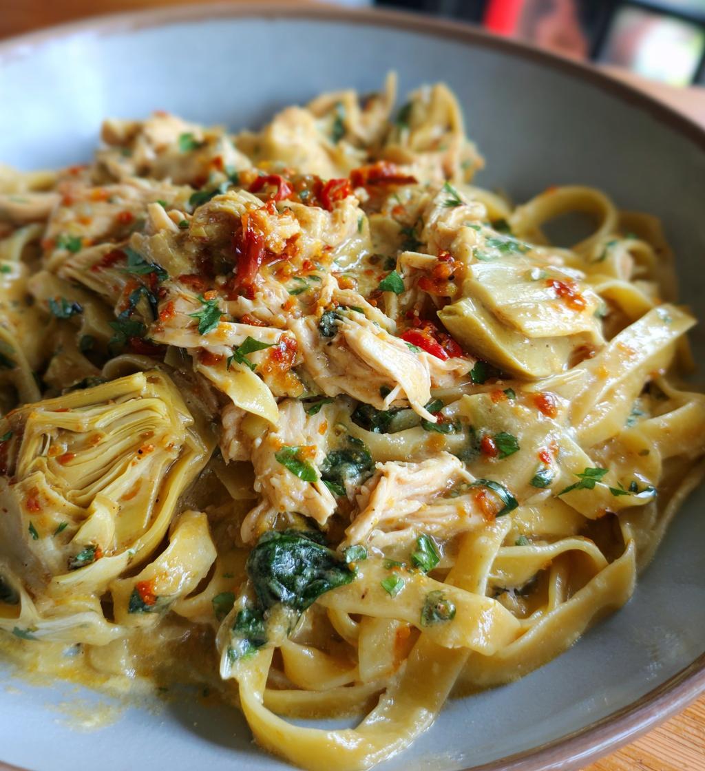 Chicken and Artichoke Alfredo