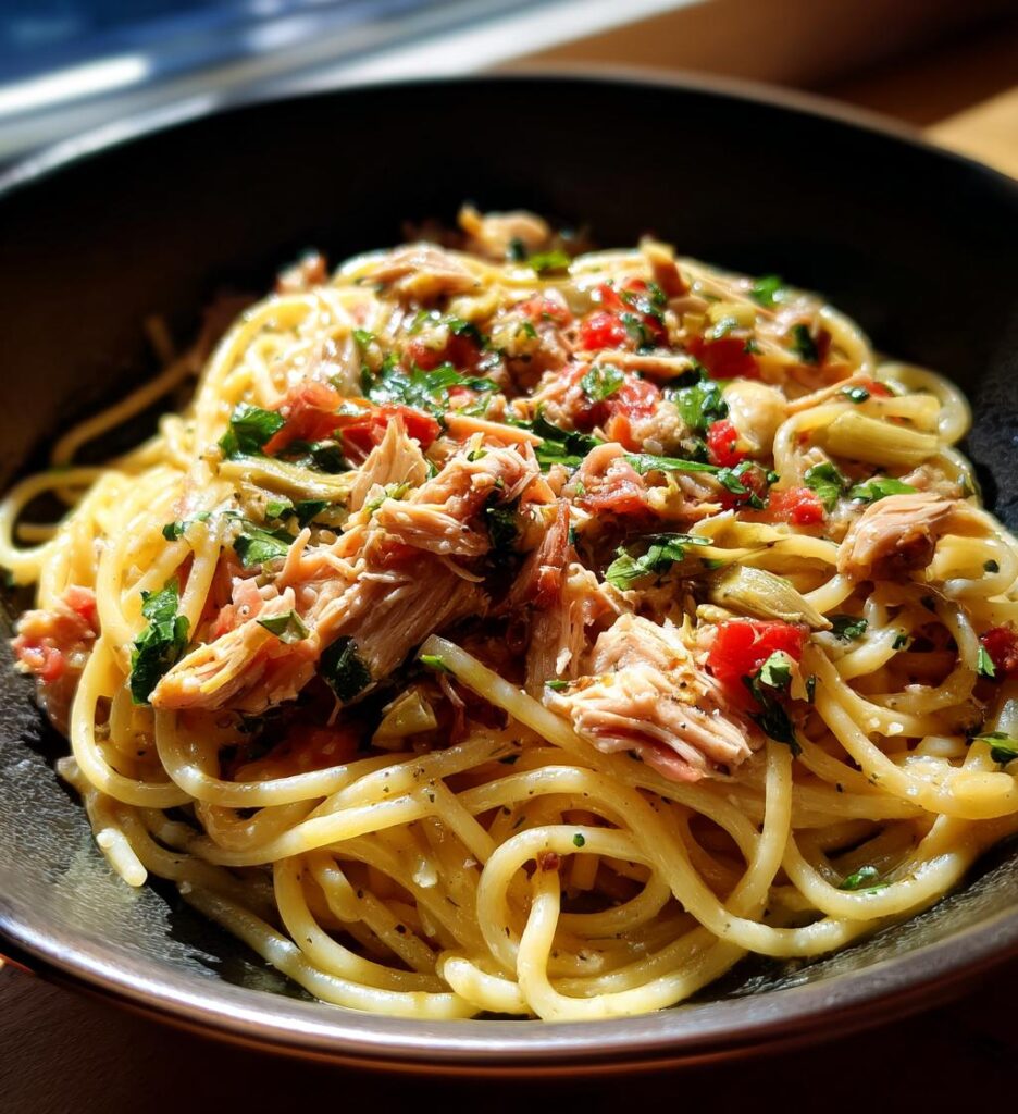 Chicken and Artichoke Carbonara