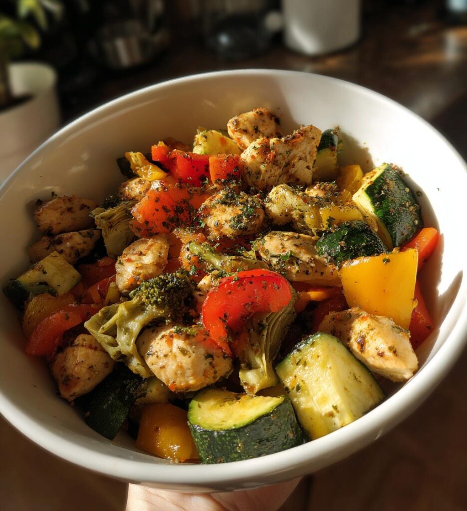 Chicken and Artichoke Primavera