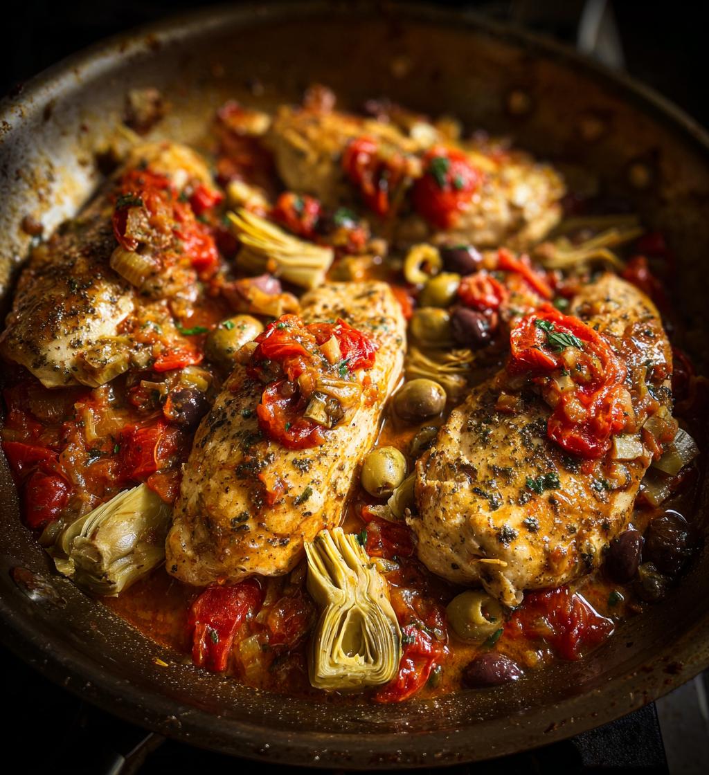 Chicken and Artichoke Puttanesca