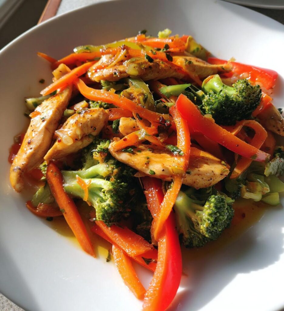 Chicken and Carrot Primavera