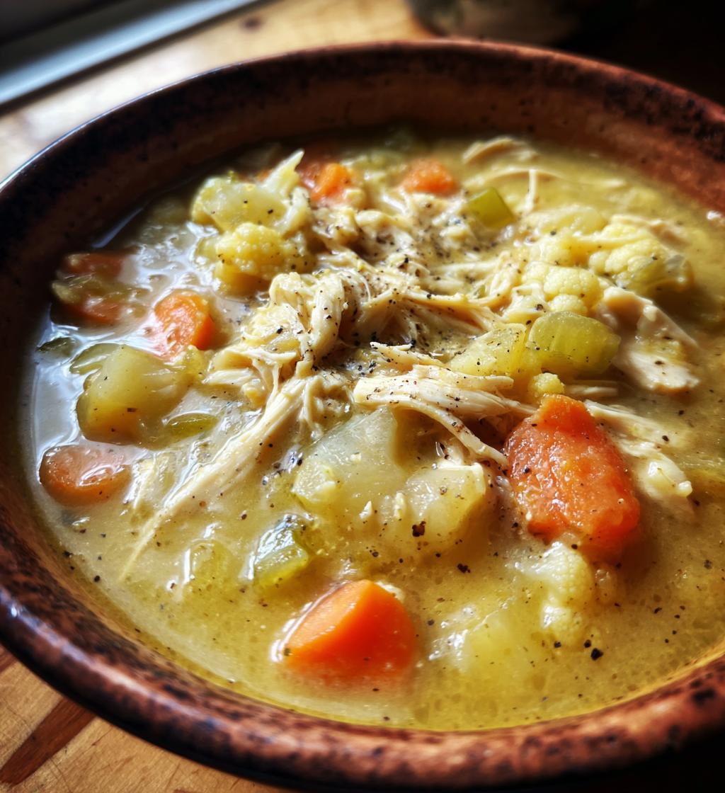 Chicken and Cauliflower Soup