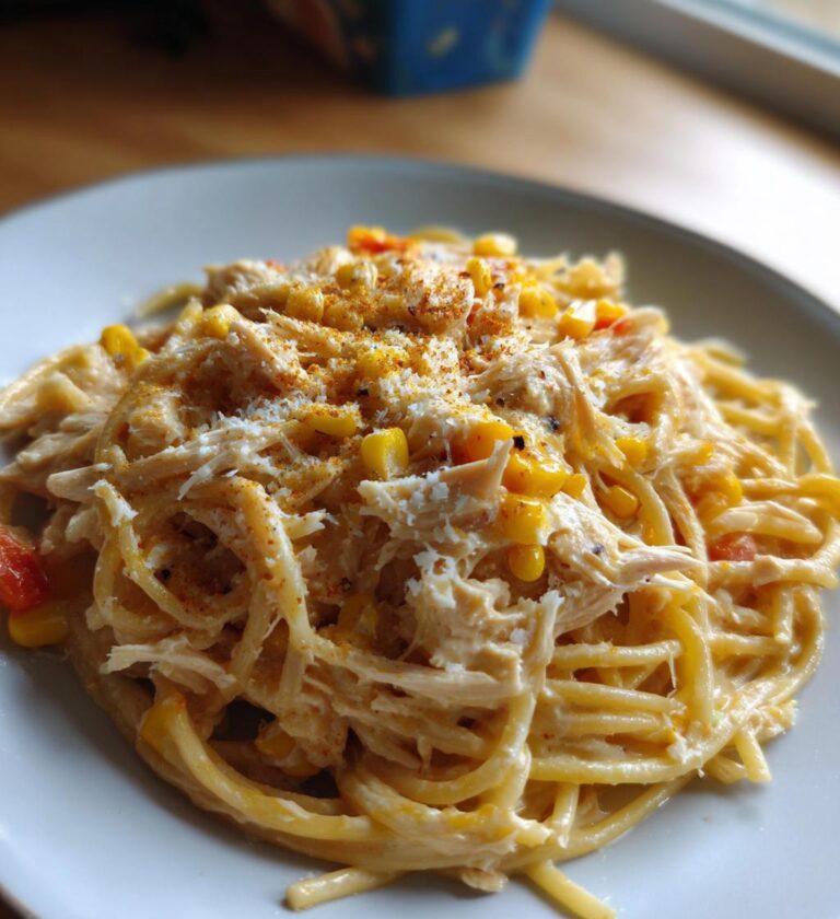 Chicken and Corn Carbonara