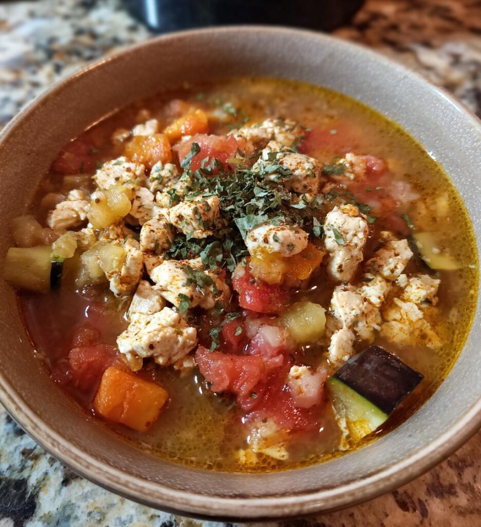 Chicken and Eggplant Soup