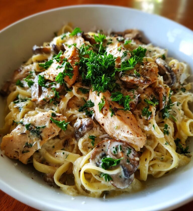 Chicken and Mushroom Alfredo