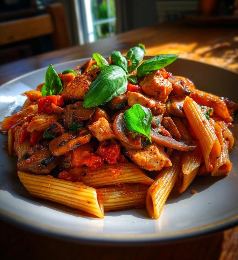 Chicken and Mushroom Arrabbiata