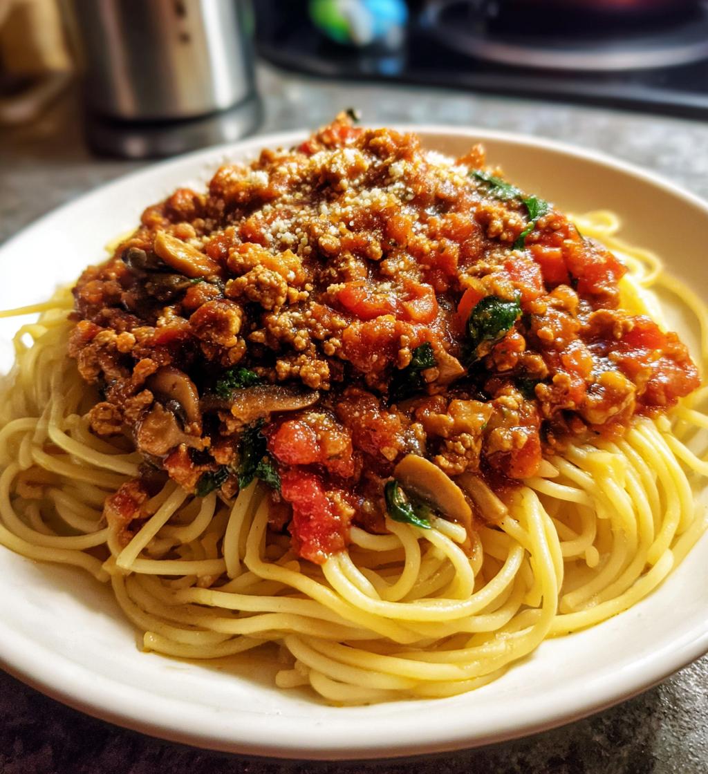 Chicken and Mushroom Bolognese